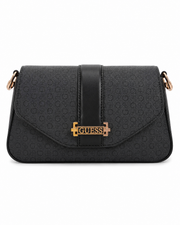 GUESS Black Monogram Crossbody Bag