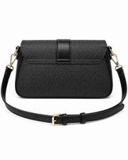 GUESS Black Monogram Crossbody Bag