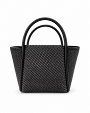 Karl Lagerfeld Black Woven Tote Bag