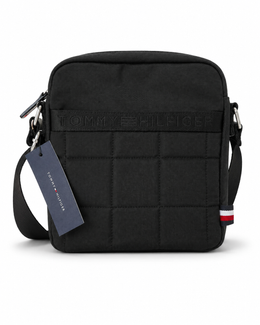 Tommy Hilfiger Black Quilted Crossbody Bag