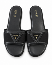 Guess Black Logo Slide Sandals