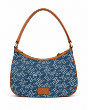 Denim Monogram Shoulder Bag