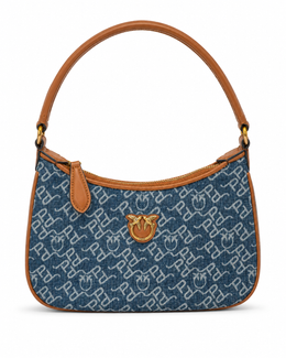 Denim Monogram Shoulder Bag