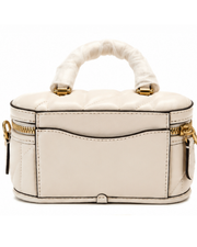 Coach Cream Quilted Vanity Bag