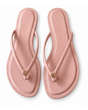 Blush Pink Logo Detail Flip-Flops